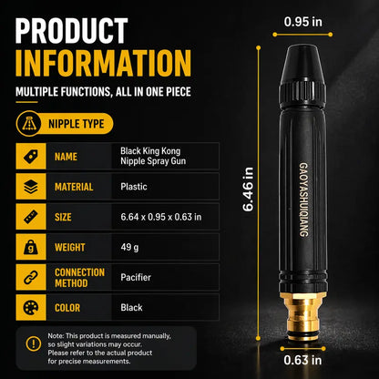 5-in-1 High Pressure Cleaning & Washing Nozzle